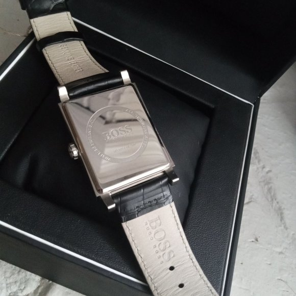 Hugo Boss Rectangular White Dial Men's Watch - Picture 13 of 13